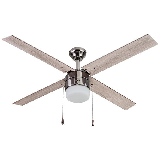 Portage Bay Madrona Indoor Ceiling Fan, Quiet, Reversible Motor, 52", Gun Metal