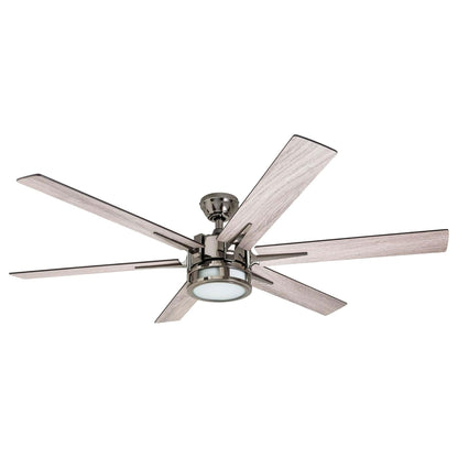 Honeywell Kaliza Ceiling Fan, Quiet Motor and Remote Control, 56", Matte Nickel