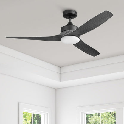 Honeywell Lynton 52" Ceiling Fan w/ Remote, & Reversible Blades, Matte Black