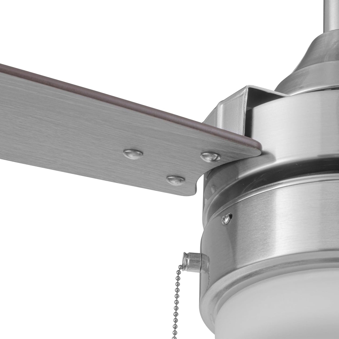 Honeywell Berryhill Ceiling Fan, Quiet Motor and Pull Chain, 48", Brushed Nickel