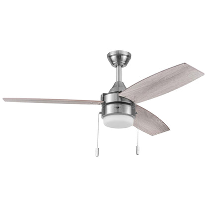 Honeywell Berryhill Ceiling Fan, Quiet Motor and Pull Chain, 48", Matte Black