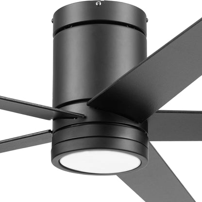 Honeywell Graceshire 52” Ceiling Fan with LED Light and Remote, Matte Black