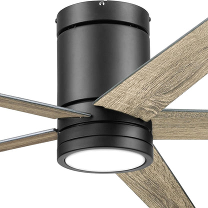 Honeywell Graceshire 52” Ceiling Fan with LED Light and Remote, Matte Black