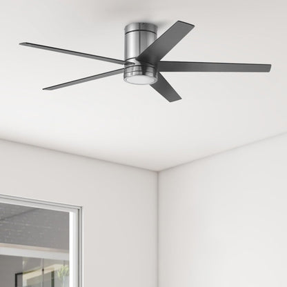 Honeywell Graceshire 52” Ceiling Fan with LED Light and Remote, Brushed Nickel