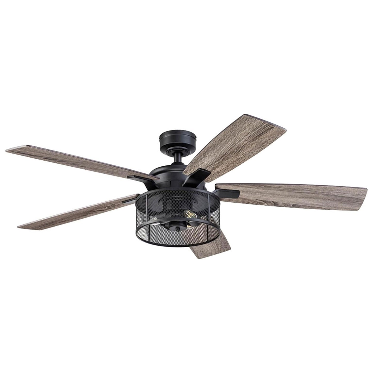 Honeywell Carnegie Ceiling Fan, Quiet Motor and Remote Control, 52", Matte Black