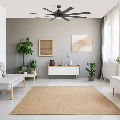 Honeywell Xerxes 70" Ceiling Fan w/ Remote Control, & Reversible Blades, Black