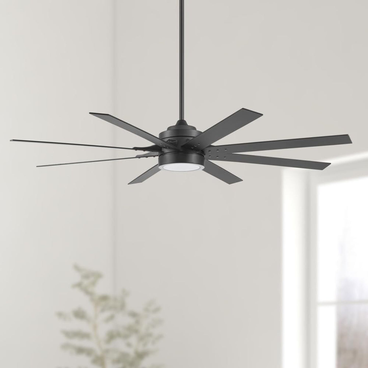 Honeywell Xerxes 70" Ceiling Fan w/ Remote Control, & Reversible Blades, Black