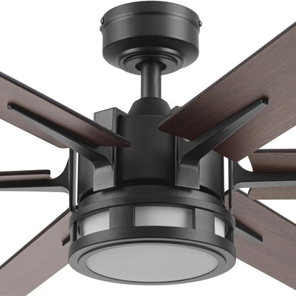 Honeywell Kaliza Ceiling Fan, Color Changing LED and Remote Control, 60", Black