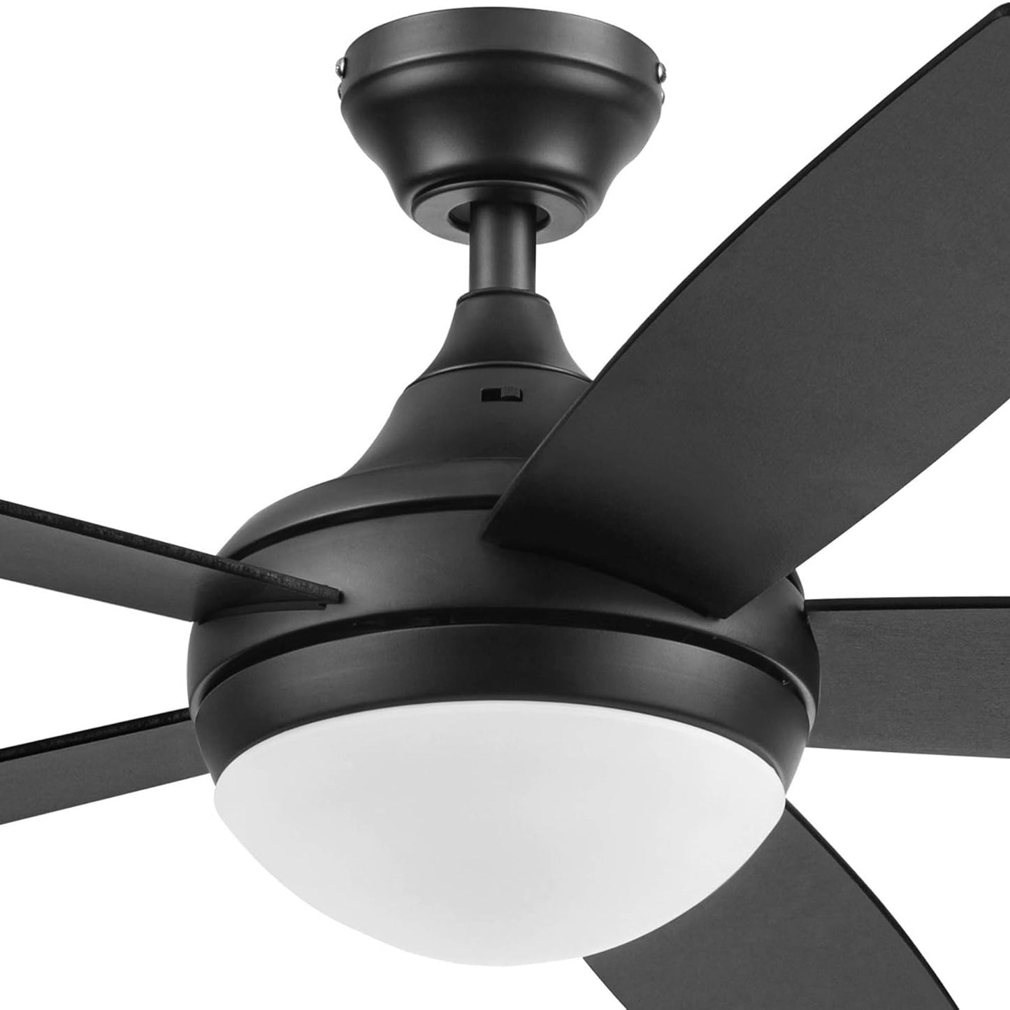 Prominence Home Ashby 52" Ceiling Fan w/Light, Remote, & 5 Blades, Black/Ebony