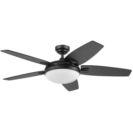 Honeywell 48" Contemporary Ceiling Fan, LED Light, Remote Control, Carmel, Black