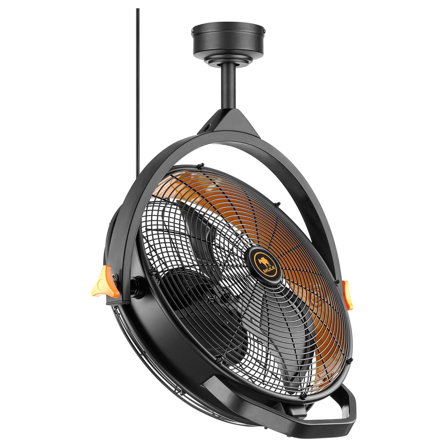 Mule 18" Fan XL, Dual Height Ceiling Mounting Options, Standard 3-Prong Plug