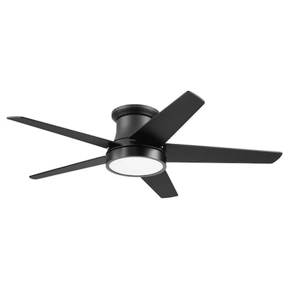 Honeywell 52" Modern Ceiling Fan LED Remote 5 Blade Indoor Tynesdale, Black