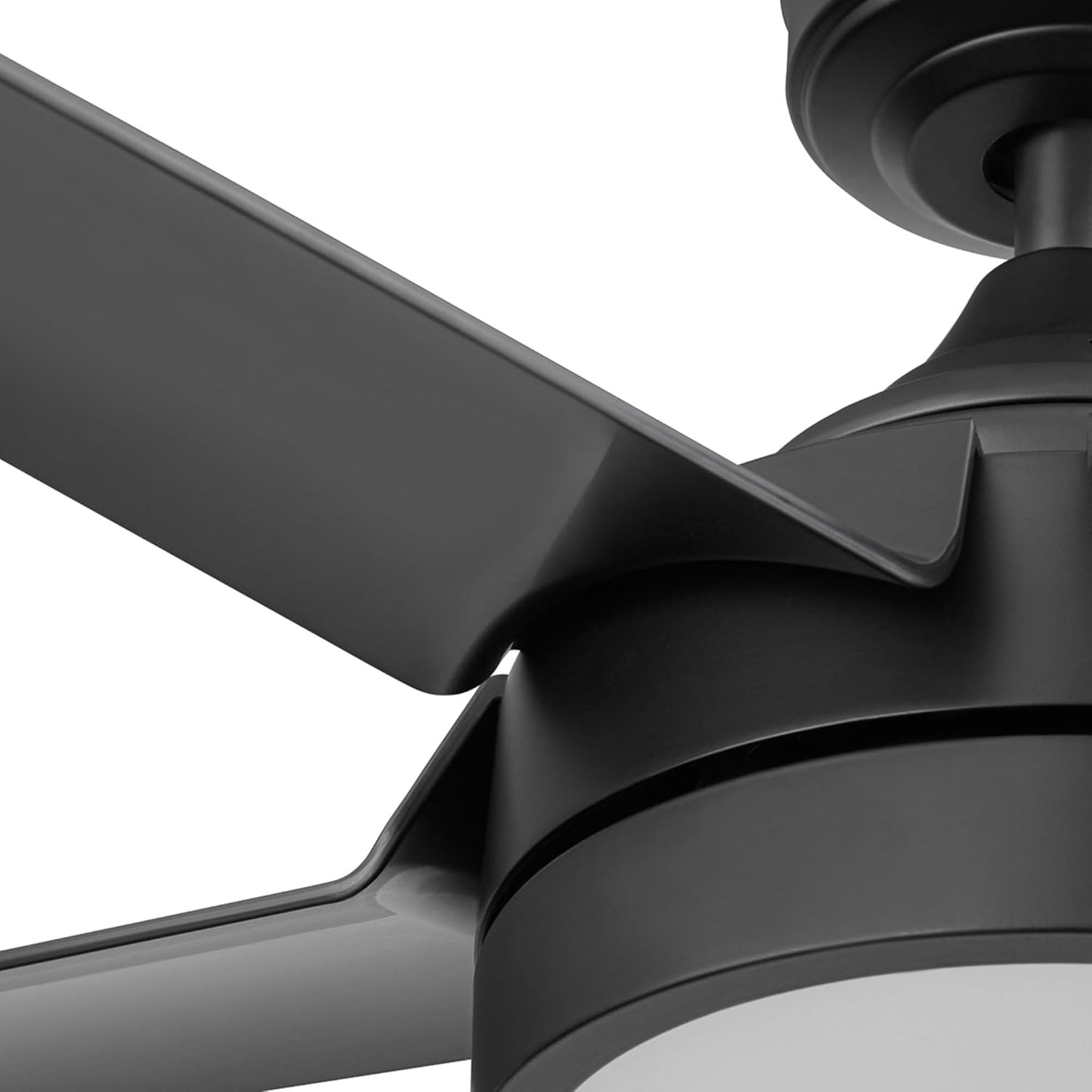 Honeywell Byard 52” Ceiling Fan with LED Light and Remote Control, Matte Black