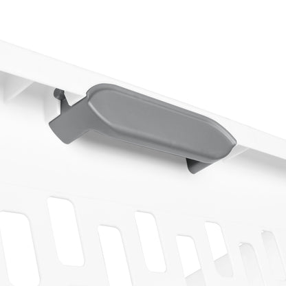 Sterilite Laundry Basket, 1.5 Bushel Plastic Hamper with Handles, White, 18 Pack