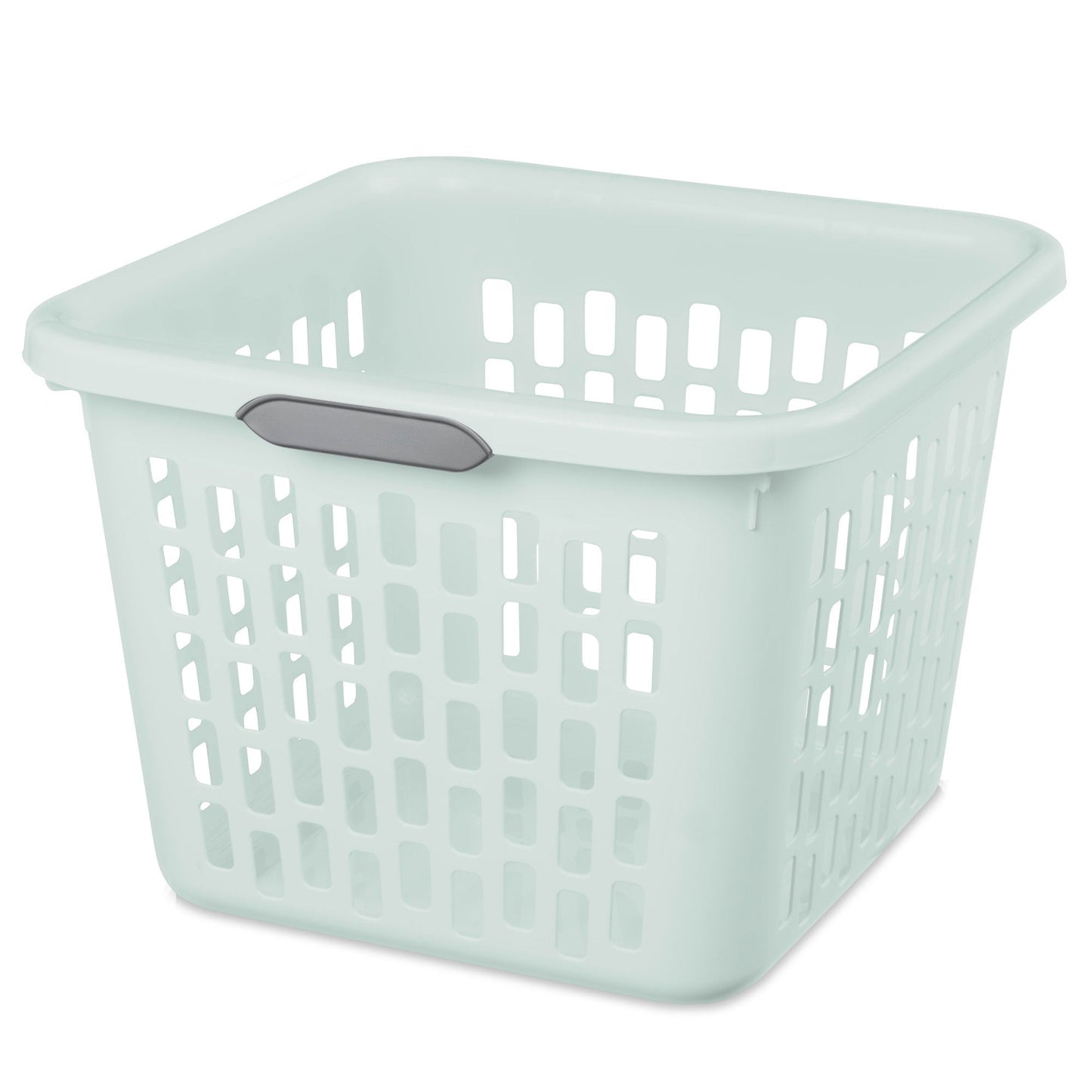 Sterilite Laundry Basket, 1.5 Bushel Plastic Hamper with Handles, Mint, 18 Pack