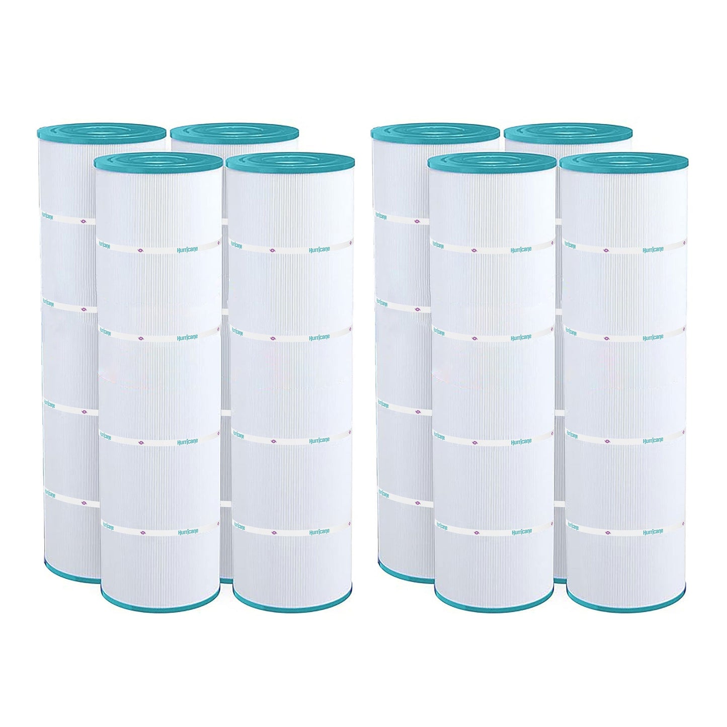 Hurricane 8 Pack HF7487-04 Advanced Pool and Spa Filter Cartridge Replacement