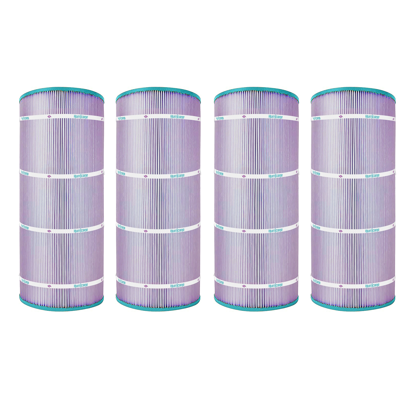 Hurricane 4 Pack HF9410-01P Platinum Purple Pool Filter Cartridge Replacement