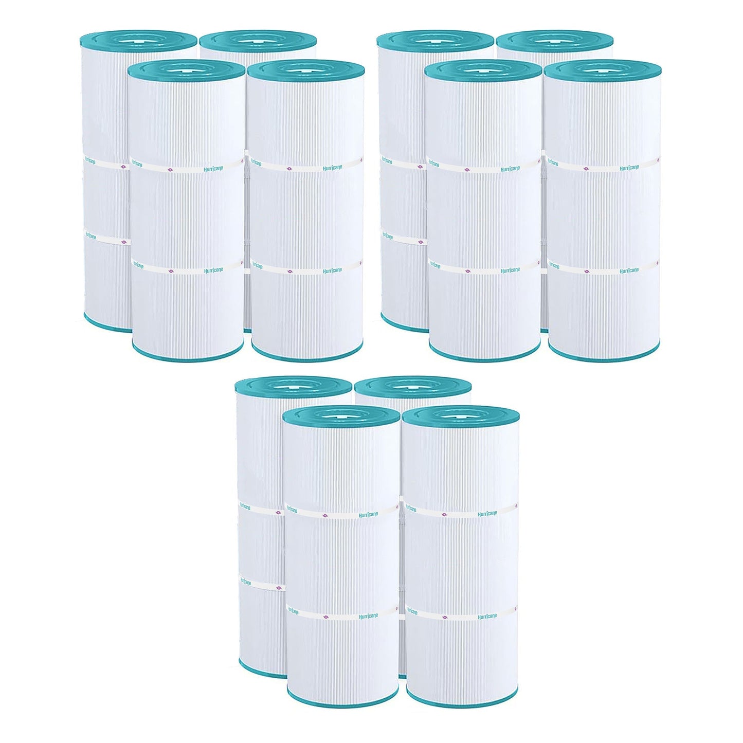 Hurricane 12 Pack HF56SV-04 Advanced Pool and Spa Filter Cartridge Replacement