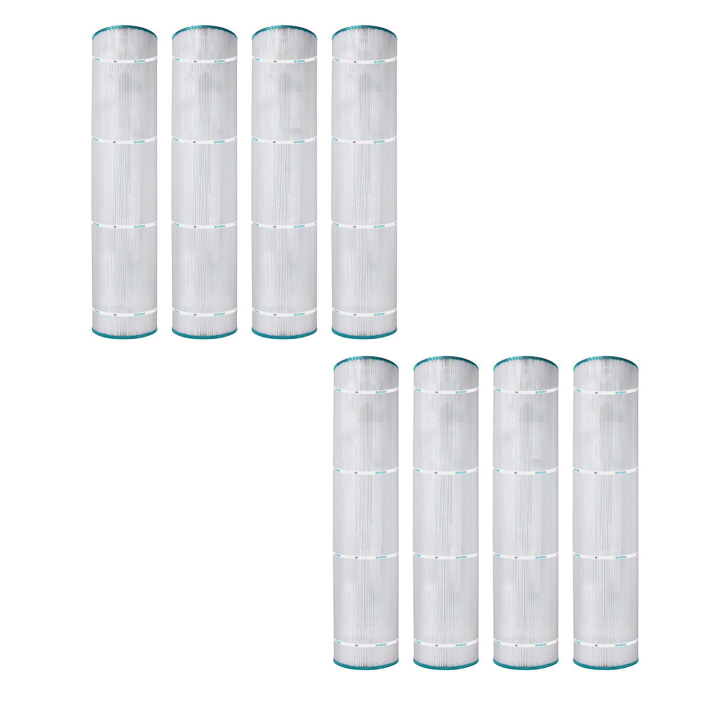 Hurricane 8 Pack HF7495-04 Advanced Pool and Spa Filter Cartridge Replacement