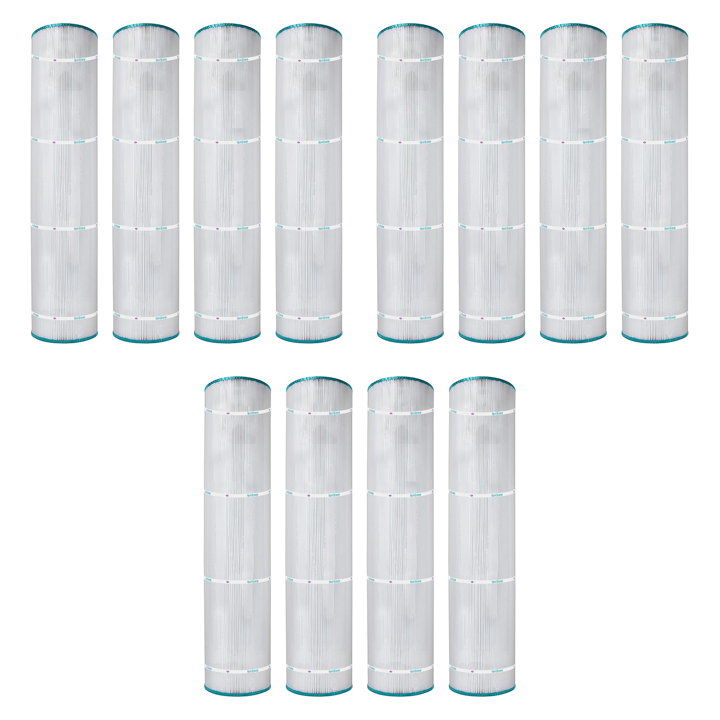 Hurricane 12 Pack HF7495-04 Advanced Pool and Spa Filter Cartridge Replacement
