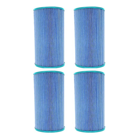 Hurricane 4 Pack HF6430-01M Elite Aseptic Spa Filter Cartridge Replacement, Blue