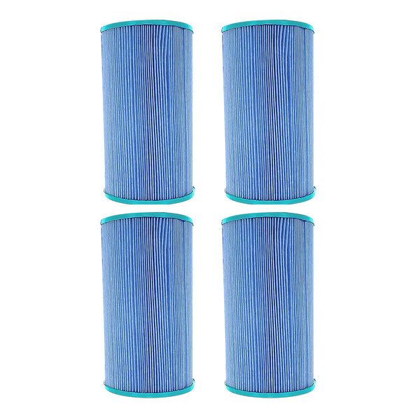 Hurricane 4 Pack HF6430-01M Elite Aseptic Spa Filter Cartridge Replacement, Blue