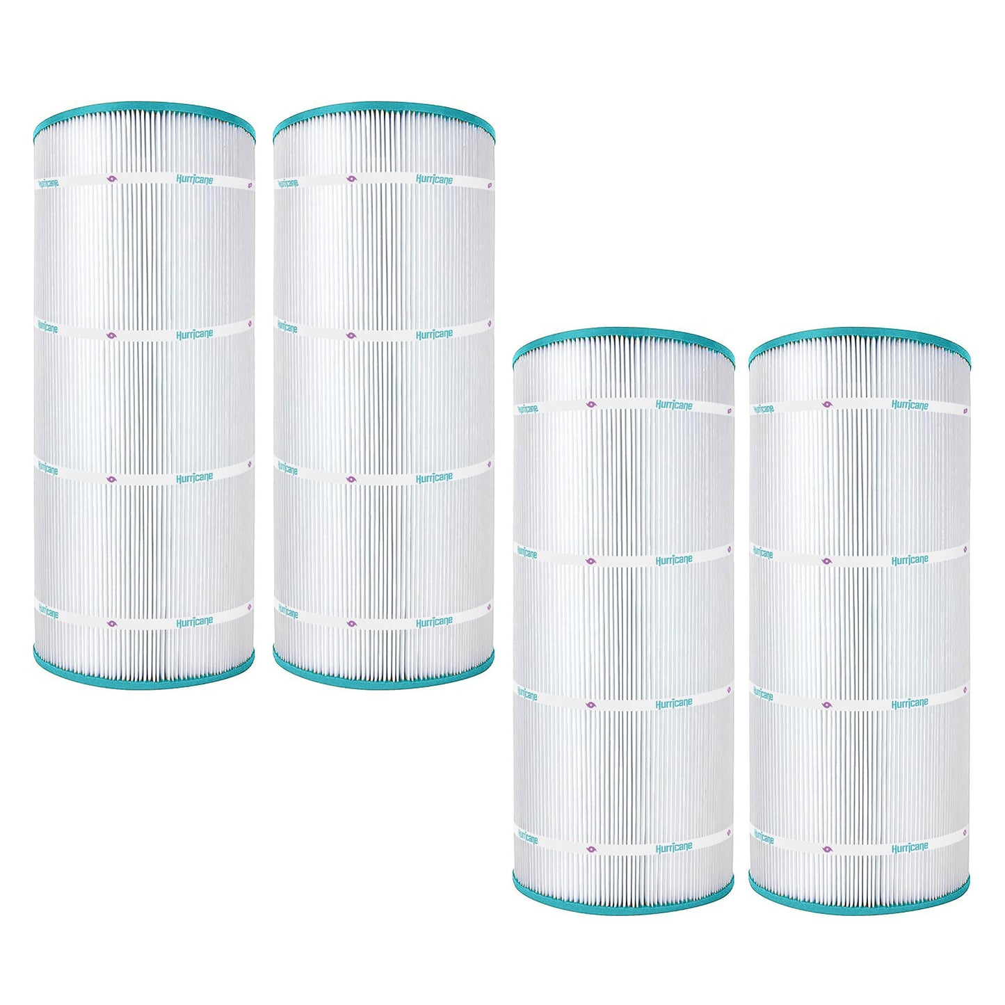 Hurricane 4 Pack HF9410-01 Advanced Pool and Spa Filter Cartridge Replacement