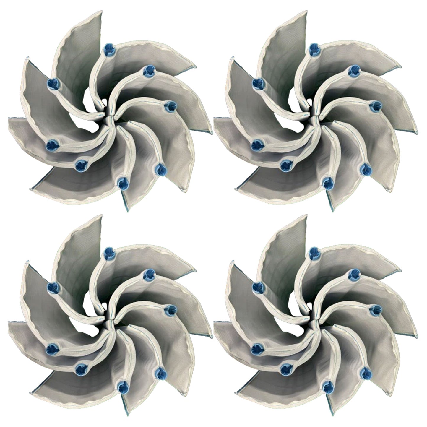 Hurricane 48 Sq ft DE Grid Filter with 7 Full Grids and 1 Partial Grid, 4 Pack