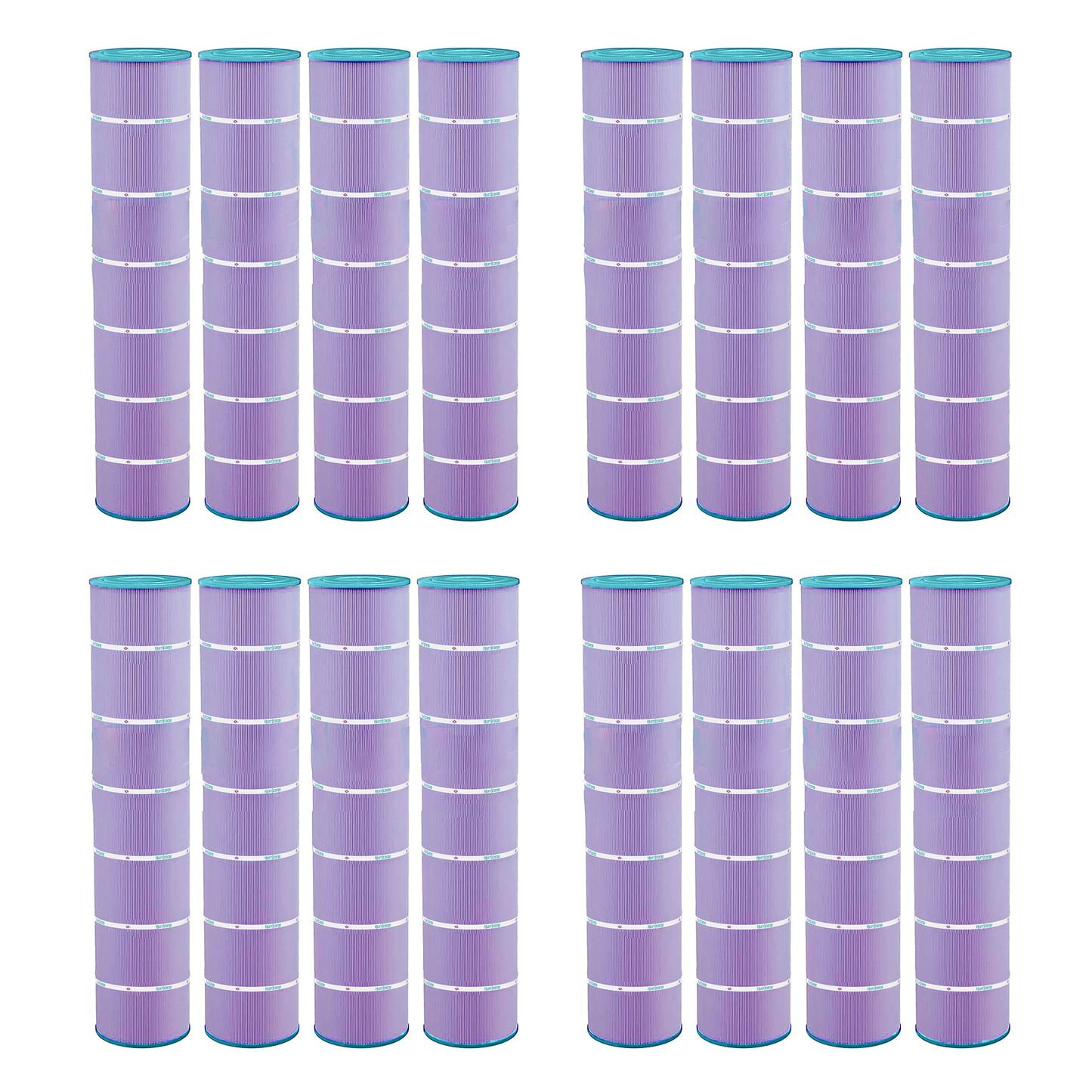 Hurricane 16 Pack HF7494-04P Purple Platinum Pool Filter Cartridge Replacement