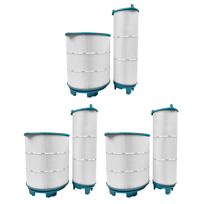 Hurricane 3 Pack HF-STR-SET Advanced Pool Filter Cartridge Inner Outer 21" Set