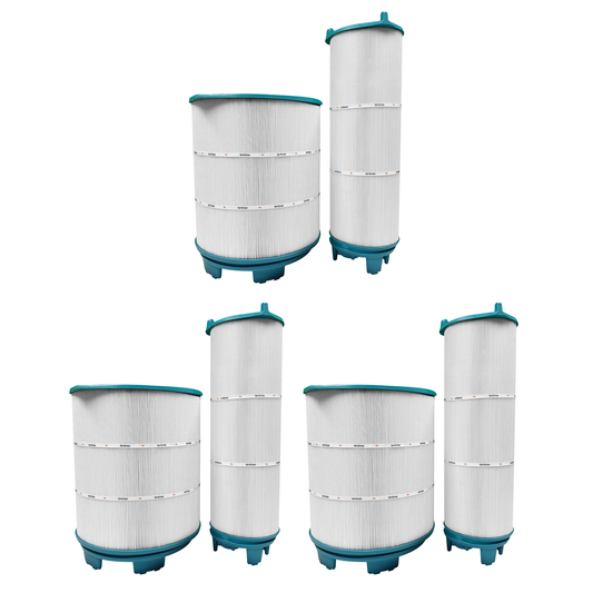 Hurricane 3 Pack HF-STR-SET Advanced Pool Filter Cartridge Inner Outer 21" Set