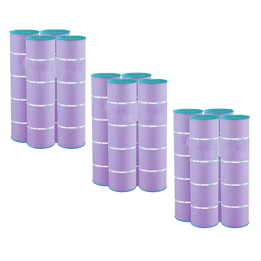 Hurricane 12 Pack HF7459-04P Platinum Purple Pool Filter Cartridge Replacement