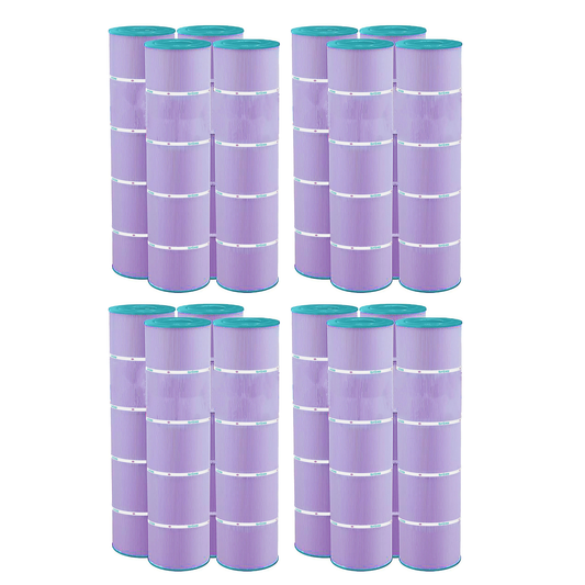 Hurricane 16 Pack HF7459-04P Platinum Purple Pool Filter Cartridge Replacement