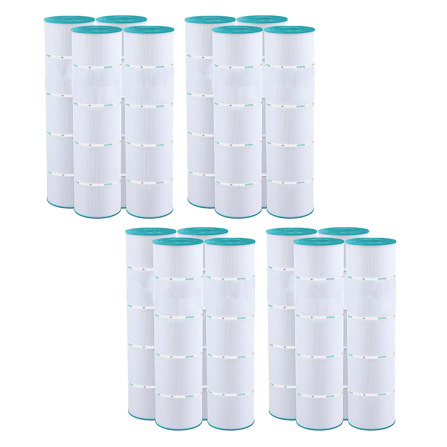 Hurricane 16 Pack HF7459-04 Advanced Pool and Spa Filter Cartridge Replacement