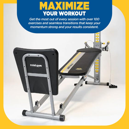 Total Gym FIT Ultimate Home Fitness Full Body Workout Exercise Equipment Machine
