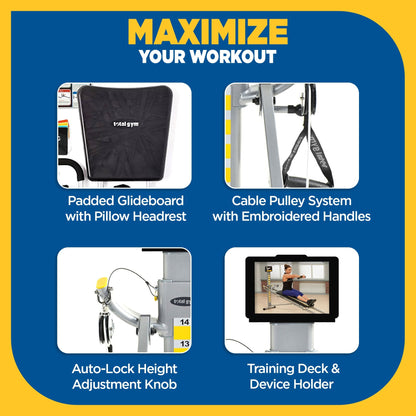 Total Gym FIT Ultimate Home Fitness Full Body Workout Exercise Equipment Machine