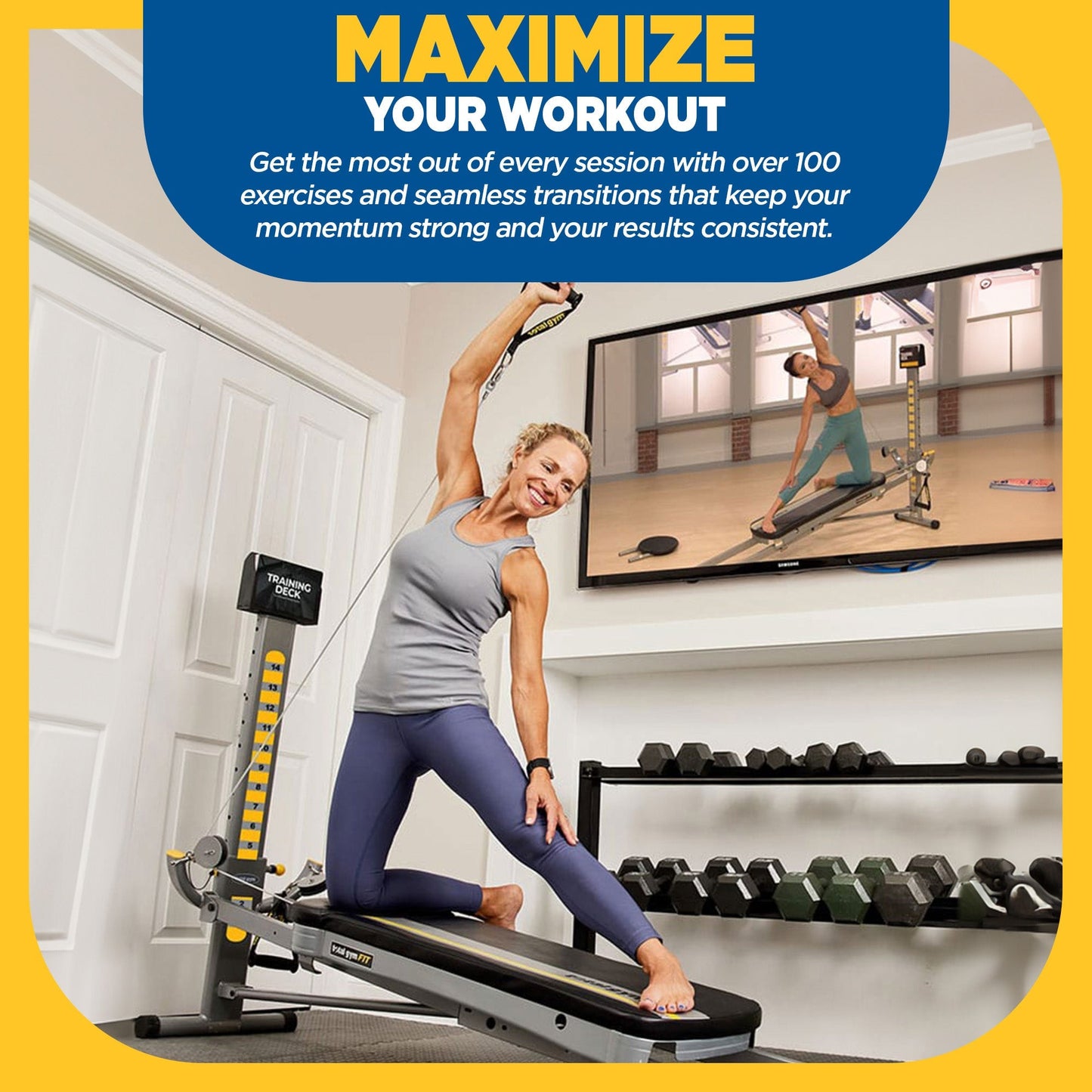 Total Gym FIT Ultimate Home Fitness Full Body Workout Exercise Equipment Machine