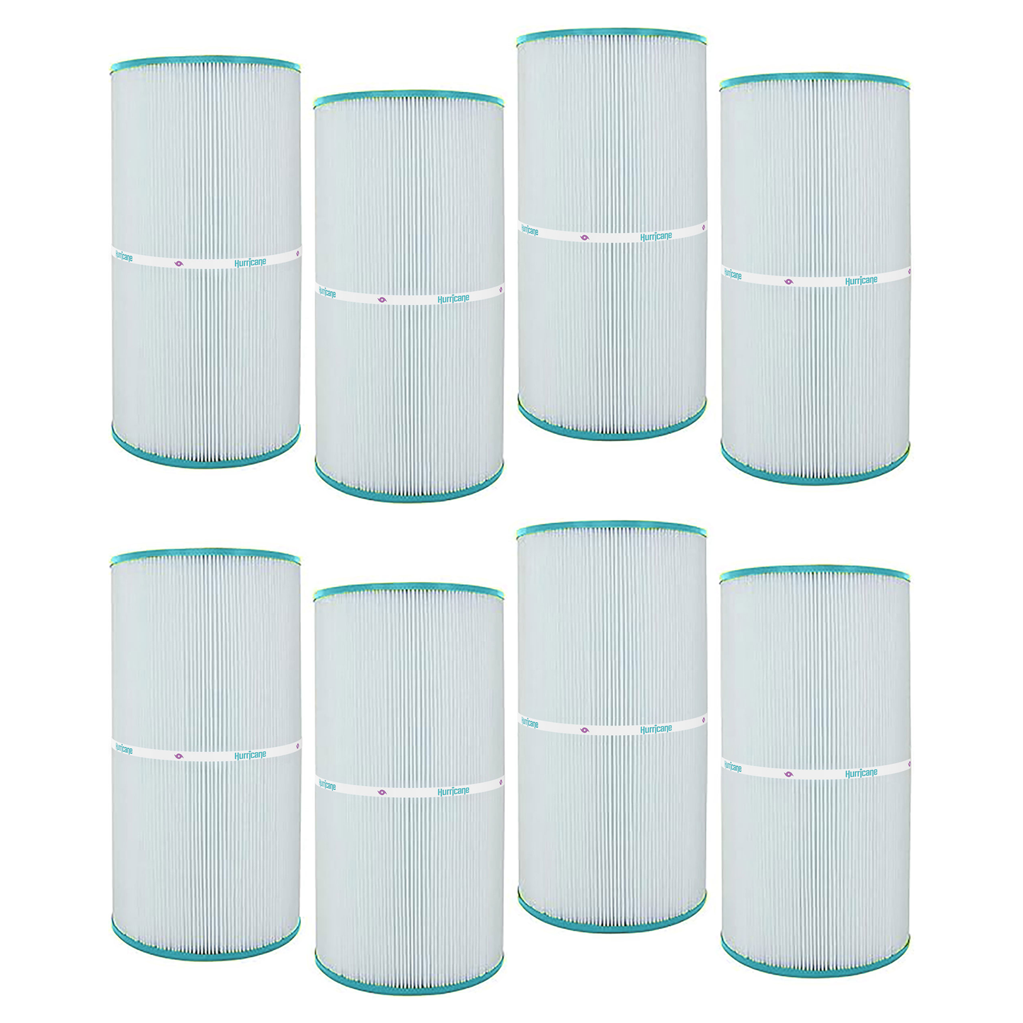 Hurricane 8 Pack HF7469-04 Advanced Pool and Spa Filter Cartridge Replacement