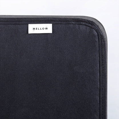 Mellow KERT Metal and Wood Platform Bed Frame with Upholstered Headboard, Queen