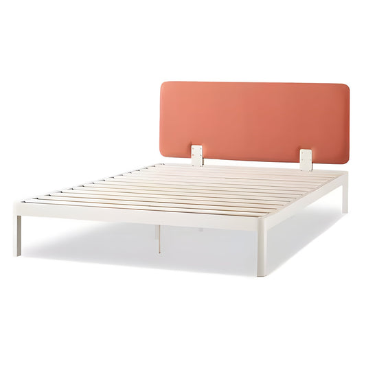 Mellow KERT Metal and Wood Platform Bed Frame with Upholstered Headboard, King
