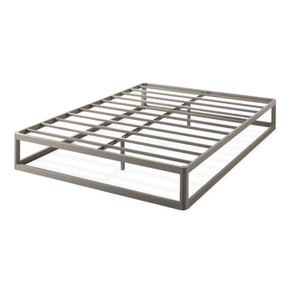 Mellow Ace of Base Metal Platform Low Profile Bed Frame, Round 12 Inch, King