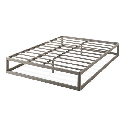 Mellow Ace of Base Metal Platform Low Profile Bed Frame, Round 12 Inch, King