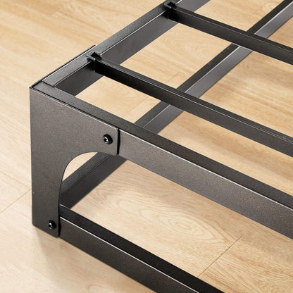 Mellow Ace of Base Metal Platform Low Profile Bed Frame, Hinged 9 Inch, King