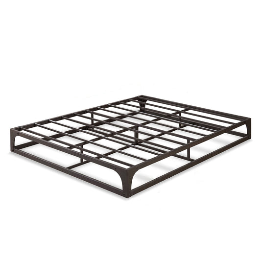 Mellow Ace of Base Metal Platform Low Profile Bed Frame, Hinged 9 Inch, King