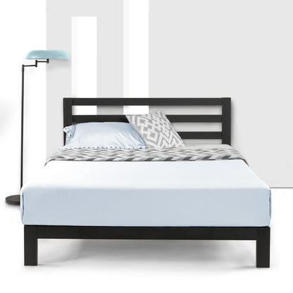 Mellow Modernista Classic Heavy Duty Platform Bed Frame w/ Headboard, 10", King