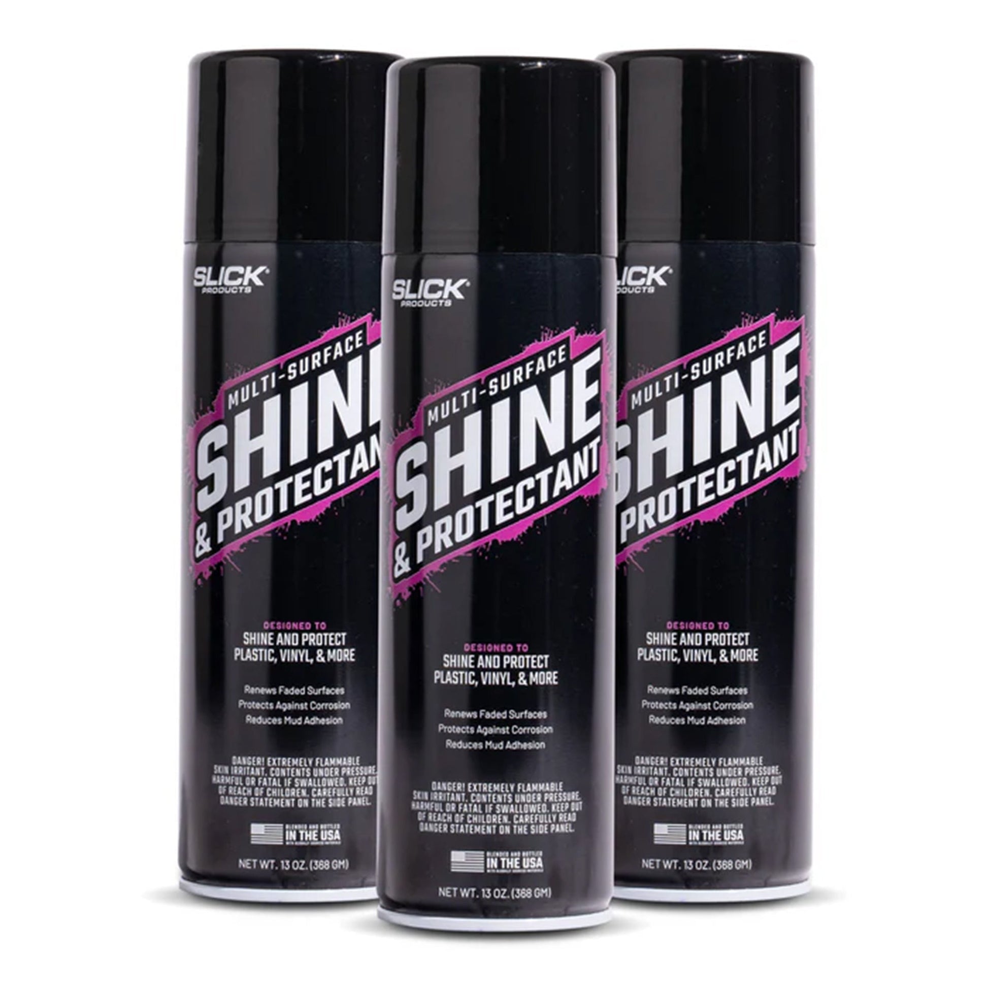 Slick Products 3 Pack Multi-Surface Shine & Protectant High Gloss Clear Spray - Find Fresh Goods