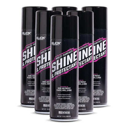 Slick Products 6 Pack Multi-Surface Shine & Protectant High Gloss Clear Spray - Find Fresh Goods