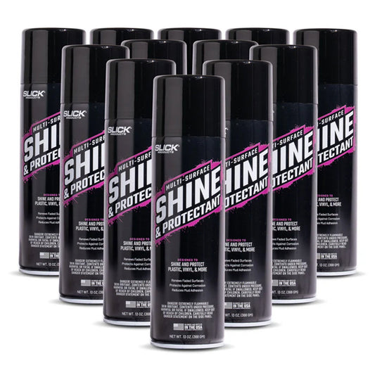 Slick Products 12 Pack Multi-Surface Shine & Protectant High Gloss Clear Spray - Find Fresh Goods