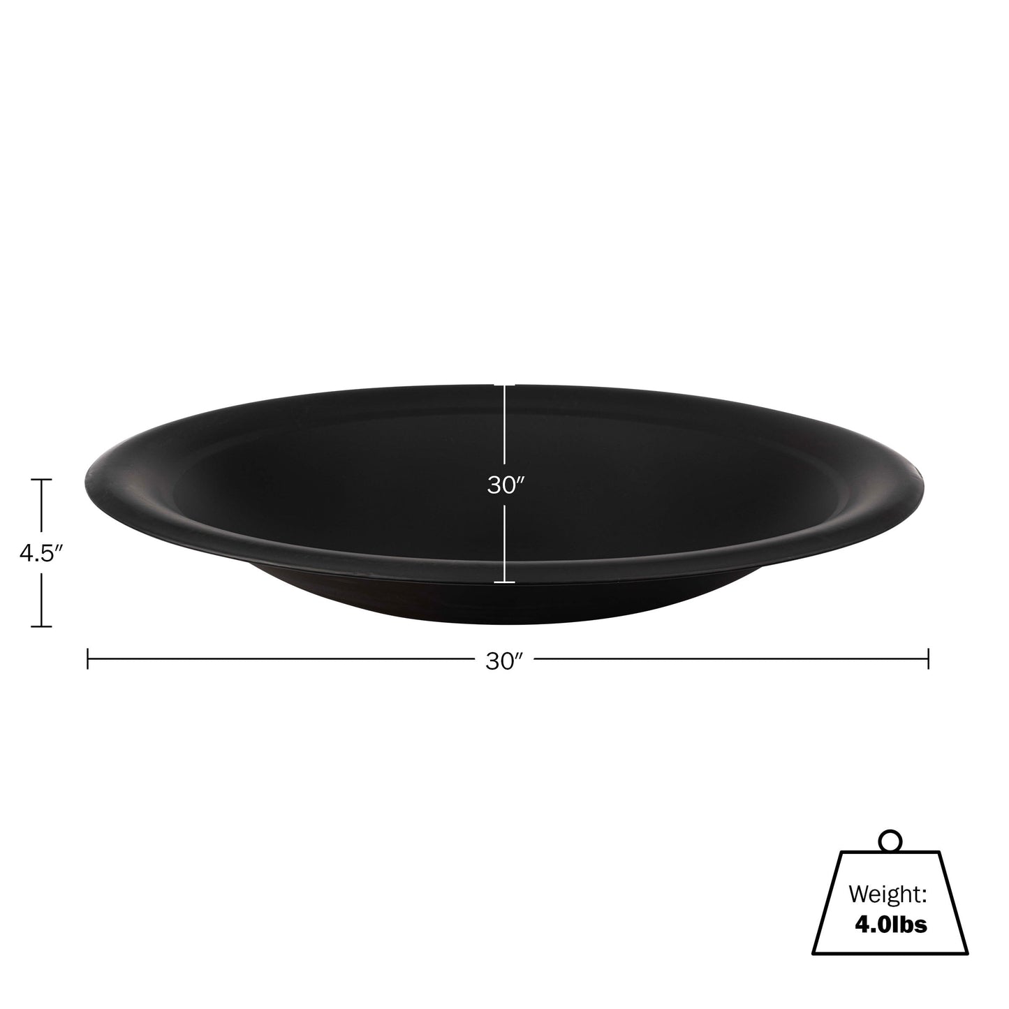 Pure Garden 30in Fire Bowl - Firepit Insert for DIY Fire Pit or Replacement