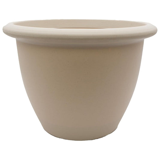 The HC Companies Sevilla Self-Watering Pot with Internal Disk 12", Cottage Stone